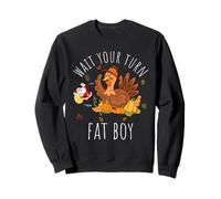 WAIT YOUR TURN FAT BOY Funny Thanksgiving Humor Sweatshirt
