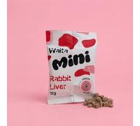 Waita Freeze-Dried Mini Rabbit Liver Cubes for Dogs & Cats | 100% Rabbit Liver Training Treats | Single Ingredient, High Protein | 0.5cm Bite-Sized Rewards & Meal Topper | 15g x 5