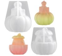 Waitamo 2Pcs Resin Moulds, Halloween Silicone Mould Pumpkin Ghost Epoxy Resin Molds for Casting Party Autumn Decor (Halloween B)