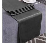 WAITER TREE Table Runner for Dining Table 35x180 cm, Washable Velvet Dresser Scarf Luxury Rustic Farmhouse Table Runners for Home Dining Coffee Table - Lake Blue