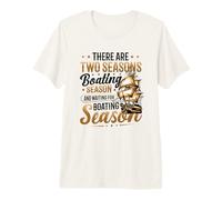 Waiting for Boating Season Boat Captain Premium T-Shirt