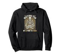Waiting For My 3D Print To Finish Funny Maker Design Pullover Hoodie