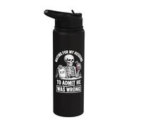 Waiting for My Husband to Admit He was Wrong Stainless Steel Insulated Water Bottle