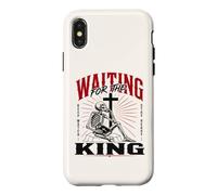 Waiting for the King Christian Skeleton Bible Art Case for iPhone X/XS