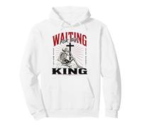 Waiting for the King Christian Skeleton Bible Art Pullover Hoodie