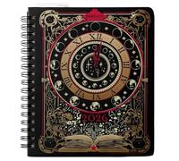Waiting for the Night 2026 Spiral Dated Weekly Planner, 21X24CM Journal Hardcover, Goth Tarot Card-Inspired Design with Stickers & Bookmarks, January-December 2026 Creative Portable Planners