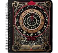 Waiting for the Night 2026 Spiral Dated Weekly Planner, Gothic Witchy Tarot Card-Inspired Design, 12 Unique Monthly Spreads, Gothic Tarot Card-Inspired Artwork,Bookmark, 7" x 9"