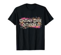 Waiting Mode Activated Funny Retro 90s Grunge Floral Art T-Shirt