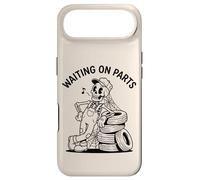 Waiting On Parts Funny Mechanic Project Car Skeleton Art Case for iPhone Air