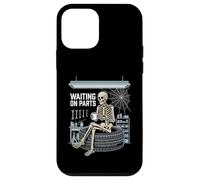 Waiting On Parts - Funny Mechanic Skeleton Car Garage Humor Case for iPhone 12 mini