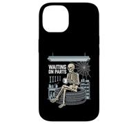Waiting On Parts - Funny Mechanic Skeleton Car Garage Humor Case for iPhone 14