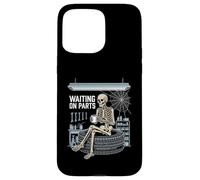 Waiting On Parts - Funny Mechanic Skeleton Car Garage Humor Case for iPhone 15 Pro Max