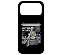 Waiting On Parts - Funny Mechanic Skeleton Car Garage Humor Case for iPhone 17 Pro Max