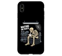 Waiting On Parts Funny Mechanic Skeleton Car Garage Humor Case for iPhone XS Max
