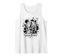 Waiting On Parts Funny Skeleton Auto Mechanic Technician Tank Top