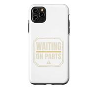 Waiting On Parts Tshirt Mechanic Skeleton Auto Repair Funny Case for iPhone 11 Pro Max