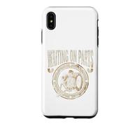 Waiting On Parts Tshirt Mechanic Skeleton Auto Repair Funny Case for iPhone XS Max