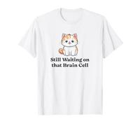 Waiting on that Brain Cell | Fat Orange Cat T-Shirt