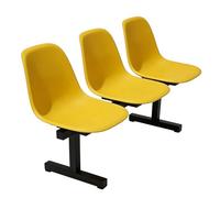 Waiting Room Bench Set - 2 and 3 Seater Restaurant Seats & Reception Chairs for Coffee Shops, Schools, Retail Stores & Rest Areas (Yellow 150 * 48 * 78cm/59 * 19 * 31in)