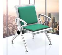 Waiting Room Bench Set, Heavy-Duty Office Chairs with Backrests & Armrests, Comfortable Leather Cushions on Steel Frame, Perfect for Lounges, Airports, Hospitals & More