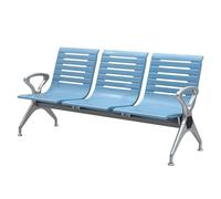 Waiting Room Bench with Armrest - 3 Seat Office Guest Reception Seating for Airport, Hospital, Bank, Salon, Barbershop, Lobby