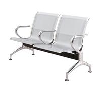 Waiting Room Bench with Armrests & Backrest 2-3 Seat Office Chairs Reception Seating for Airports Banks and Businesses - Modern Design Durable Comfort