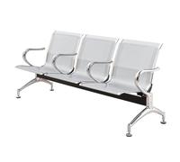 Waiting Room Bench with Armrests & Backrest 2-3 Seat Office Chairs Reception Seating for Airports Banks Businesses - Comfortable & Durable Design