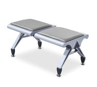 Waiting Room Chair - 2 Seat Reception Chair with PU Cushion for Office, Lobby, Hospital, Bank, Salon, Barber, Conference Room