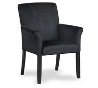 Waiting Room Chair Velvet Executive Reception Chair w/ Padded Armrests