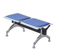 Waiting Room Chairs,Blue 2-Seat Reception Chairs, PU Cushioned Waiting Room Furniture for Office, Airport, Clinic, Hospital, Bank, Barber Shop - Comfortable & Stylish Seating