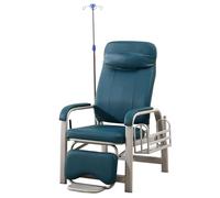 Waiting Room Chairs Reception Chair, Adjustable Reclining IV Chair with IV Stand, Medical Blood Drawing Reclining Bench, Home Care Clinic Patient Chairs(Green)