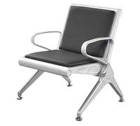 Waiting Room Chairs Set - PU Leather Reception Seating with Arms for Business, Hospital, Market - Durable Lobby Bench for Comfortable Waiting Areas