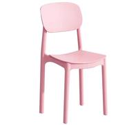 Waiting Room Chairs,Stackable Modern Dining Room Chair, Armless Pink Kitchen Chair for Home, Restaurant & Living Room - Stylish & Space-Saving Design