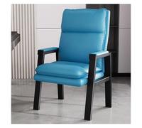 Waiting Room Chairs Upholstered Leather Conference Room Chairs with Padded Armrests,Ergonomic Heavy Duty Chair Office Guest Chairs for Reception(Blue)