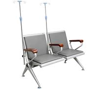 Waiting Room Chairs with IV Stand, Backrest, and Armrests for Medical and Community Settings
