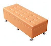 Waiting Room Chairs with Storage Space, PU Cushion Sofa Seating for Office Lobby, Beauty Salon, and Barbershop