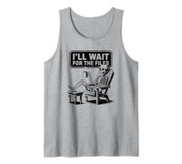 Waiting Skeleton Meme Office Humor Sarcastic Tank Top