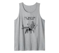 Waiting Skeleton Meme Project Manager Office Humor Coworker Tank Top