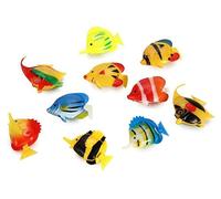 WAITLOVER 1/3/5pcs Plastic Artificial Fake Fishes Aquarium Ornaments 4cm Swimming Moving Color Fishes Tank Random Floating Decoration Fish