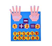 WAITLOVER Kids Handmade Felt Finger Numbers Math Toy Non-woven Craft Materials Handmade Digital Z1X1 Teaching Weave