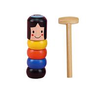 WAITLOVER Wooden Man Magic Toy Immortal Daruma Magic Tricks Funny Toys Funny Stage Magic L8y4 For Children Gift Christmas Halloween Props