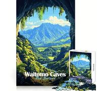 Waitomo Caves New Zealand Jigsaw Puzzles for Adults 1000 Piece Improve Memory Calm Recreation Laser Cut Unique Xmas Gift (50x75cm)