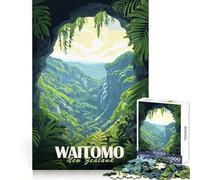 Waitomo Caves, New Zealand Jigsaws 1000 Pieces for Adults Focus Ability Mindful Escape Interlock Well Meaningful Gift (50x75cm)