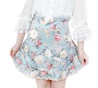 Waitress Apron - Floral Waitress Apron, Maid Apron, Waterproof Half-length Apron With Pocket, Waist Apron With Pockets, Apron Maid, Ladies Waist Apron, Green Waist Skirt For Household Restaurant Work
