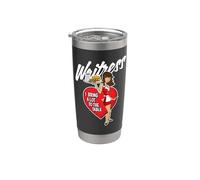 Waitress - I Bring A Lot to The Table Cute Cartoon Design Stainless Steel Insulated Tumbler