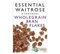 Waitrose Essential Breakfast Cereals - Corn Flakes, Rice Pops, Bran Flakes, Bran Sticks, Wholewheat Biscuits & Multigrain Hoops (Pack of 1, Wholegrain Bran Flakes 750g)