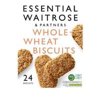 Waitrose Essential Breakfast Cereals - Corn Flakes, Rice Pops, Bran Flakes, Bran Sticks, Wholewheat Biscuits & Multigrain Hoops (Pack of 1, Wholewheat Biscuits 24 Pack)