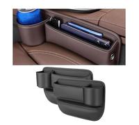 WAIWOEAI Leather Car Seat Gap Organizer for Camry Mk7 Xv50 2011-2016 2Pcs Car Interior Organizer Seats Gap Storage Box Car Seats Filler With Cup Holder