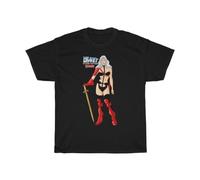 WAIXUXE Heavy Metal Movie Taarna The Warrior Short Sleeve Tee Black