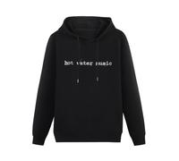 WAIXUXE Hot Water Music 'Traditional' Long Sleeve Hoody With Pocket Sweatershirt Hooded Black